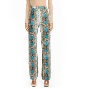 PYTHON PANT - Snake Skin Print - BLUE - I.AM.GIA